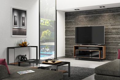 Inspiration for a modern family room remodel in Phoenix