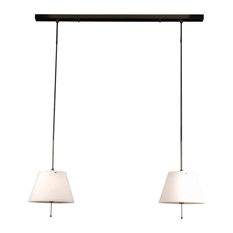 Brazil 2-Light Bronze Pendant Light