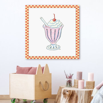"Ice Cream Parlor II" Painting Print on Wrapped Canvas