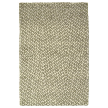 Kaleen Hand-Tufted Textura Wool Rug, Green, 8'x10'