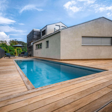 Piscine Inox et bain de soleil