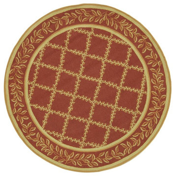 Safavieh Chelsea Collection HK230 Rug, Rust/Gold, 4' Round