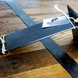 Custom Hammered Steel Shelf Brackets - Brackets