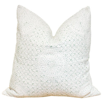 Pine White Hand-Stitched Pillow Cover