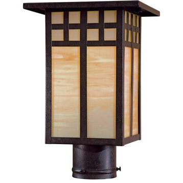 Transitional 1-Light Outdoor Post 8605-A179, Textured French Bronze