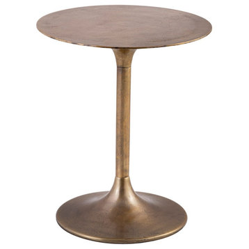 Bombay Round Counter Table, Brass