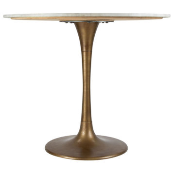 Wren Dining Table White and Gold