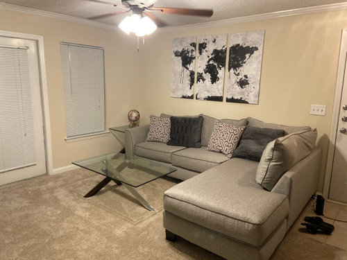 Help decorate apartment for a male