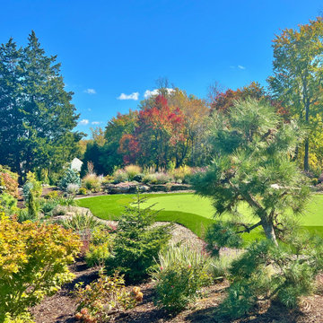 Botanical Garden as Perimeter for Side Yard Putting Green