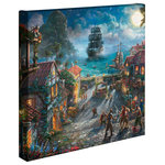 Thomas Kinkade Studios - Pirates of the Caribbean, Gallery Wrapped Canvas, 14"x14" - Featuring Thomas Kinkade best-loved images, our Gallery Wraps are perfect for any space. Each wrap is crafted with our premium canvas reproduction techniques and hand wrapped around a deep, hardwood stretcher bar. Hung as an ensemble or by itself, this frame-less presentation gives you a versatile way to display art in your home.