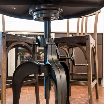 Kitchen, Interior Renovation and Custom Fireplace Design