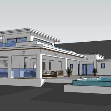 Zero Net Energy (ZNE) Contemporary new home