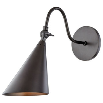 Lupe 1-Light Wall Sconce, Old Bronze