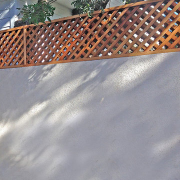 Wood Trellis on a Wall