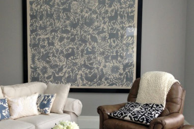 Elegant living room photo in Other