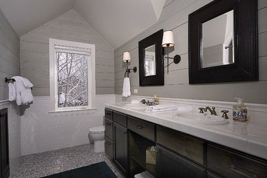 Example of a trendy bathroom design in Denver