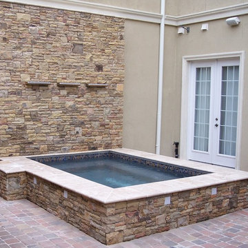 Stacked Stone Spa Surround