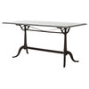 Parisian French Industrial Cast Iron and Bluestone Bistro Dining Table