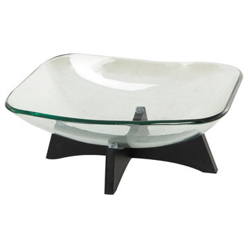 Modern Clear Glass Serving Bowl 562610