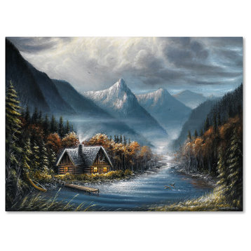 Chuck Black 'Lost Creek' Canvas Art, 24x18