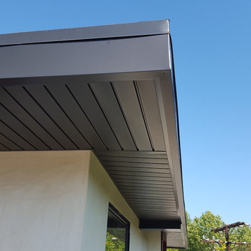 Cladding-Soffits, Fascia, Beams. Box Gutter "Tall" Glendale Ca.