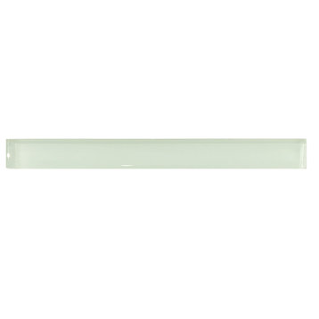 0.63x6 Pencil Bars Glass Tile, Sea Mist