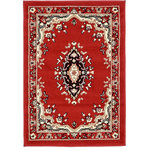 Unique Loom - Unique Loom Red Washington Reza 2' 2 x 3' 0 Area Rug - The gorgeous colors and classic medallion motifs of the Reza Collection will make a rug from this collection the centerpiece of any home. The vintage look of this rug recalls ancient Persian designs and the distinction of those storied styles. Give your home a distinguished look with this Reza Collection rug.