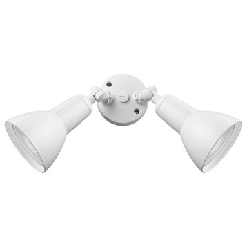 2-Light Security Flood Light in Matte White