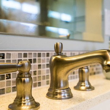 Encinitas Master Bathroom Remodel with Brushed Nickel Faucet