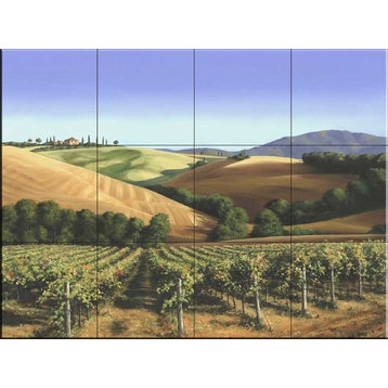Tile Mural, Under Tuscan Skies by Michael Swanson