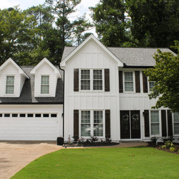 Woodstock, GA Siding Replacement with James Hardie - HardiePanel Vertical Siding
