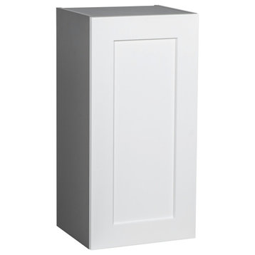 18 x 30 Wall Cabinet-Single Door-with Shaker White Matte door