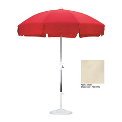 California Umbrella - California Umbrella 7.5' Patio Umbrella With Push Button Tilt - Outdoor Umbrellas