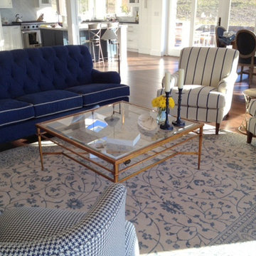 Hollywood Regency Coffee Table in California Living Room