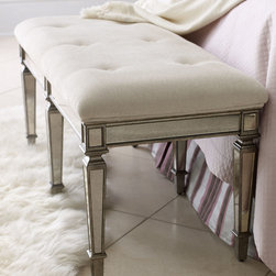 "Denison" Mirrored Bench - Indoor Benches