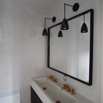 Grey Tadelakt Bathroom - Greenwich Village - New York City