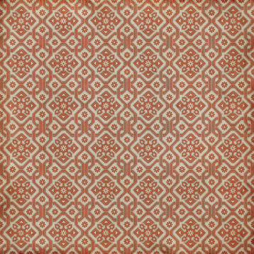 Williamsburg - Tarpley - Clemens 60x60 Vintage Vinyl Floorcloth