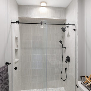 Transistional Primary Suite (bed, bath, closet) + Hall Bath + Laundry Parkville