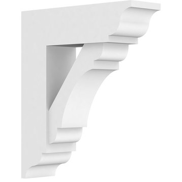 Standard Olympic Architectural Grade PVC Bracket with Traditional Ends, 3"w X 12
