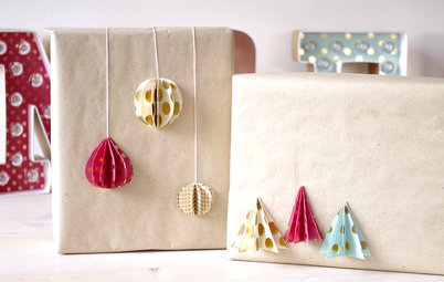 Give Gifts a Unique Twist With These Folded Paper Decorations