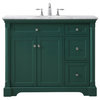 Elegant VF53042GN 42" Single Bathroom Vanity Set, Green