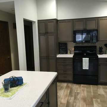 Modern Kitchen Remodel Done in Gray Maple Dover