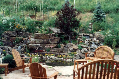 Inspiration for a farmhouse landscaping in Denver.