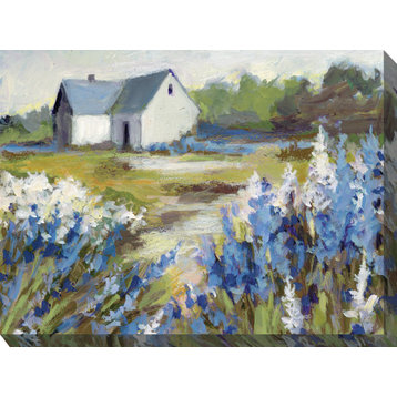 Meadow Blue Barn Outdoor Art, 40"x30"