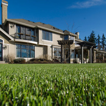 Synthetic Grass in the Backyard