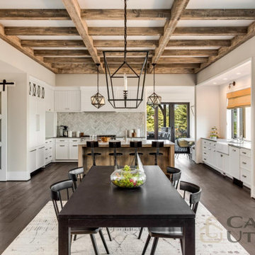 Transitional Style Kitchen Remodel with Contemporary Details