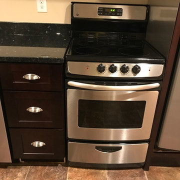 Shaker Espresso Basement Kitchen