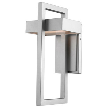 Luttrel 1-Light Outdoor Wall Sconce, Silver