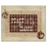 DDCG - Rustic "Peace on Earth" Canvas Wall Art, 20"x16" - Spread holiday cheer this Christmas season by transforming your home into a festive wonderland with spirited designs. This Rustic "Peace on Earth" 20x16 Canvas Wall Art makes decorating for the holidays and cultivating your Christmas style easy. With durable construction and finished backing, our Christmas wall art creates the best Christmas decorations because each piece is printed individually on professional grade tightly woven canvas and built ready to hang. The result is a very merry home your holiday guests will love.