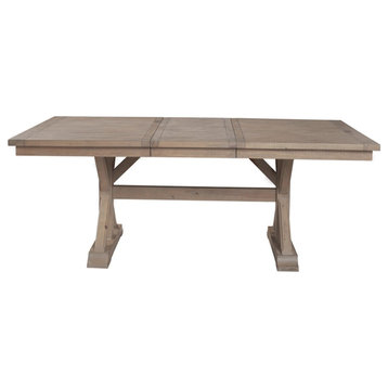 Alpine Furniture Arlo Wood Dining Table in Natural Brown